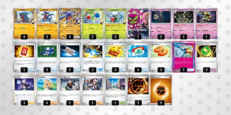 【シロナのガブリアスex】ジムバトル優勝デッキレシピ