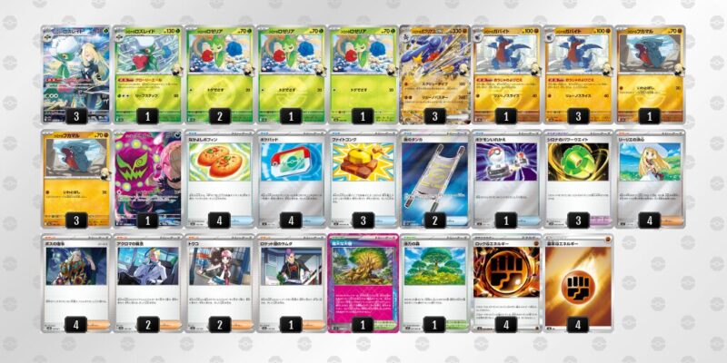 【シロナのガブリアスex】ジムバトル優勝デッキレシピ
