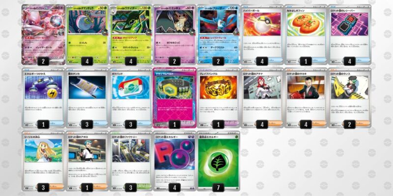 【ロケット団のミュウツーex】ジムバトル優勝デッキレシピ