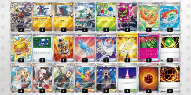 【シロナのガブリアスex】ジムバトル優勝デッキレシピ