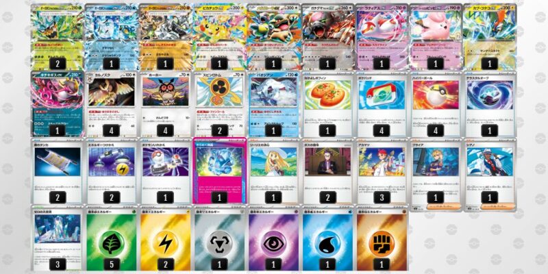 【テラスタルバレット】ジムバトル優勝デッキレシピ