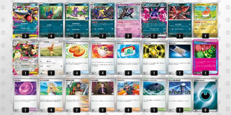 【メガサメハダーex】ジムバトル優勝デッキレシピ