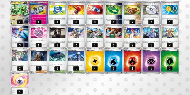【テツノイバラex】ジムバトル優勝デッキレシピ