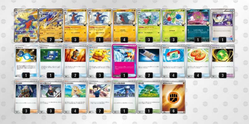 【シロナのガブリアスex】ジムバトル優勝デッキレシピ