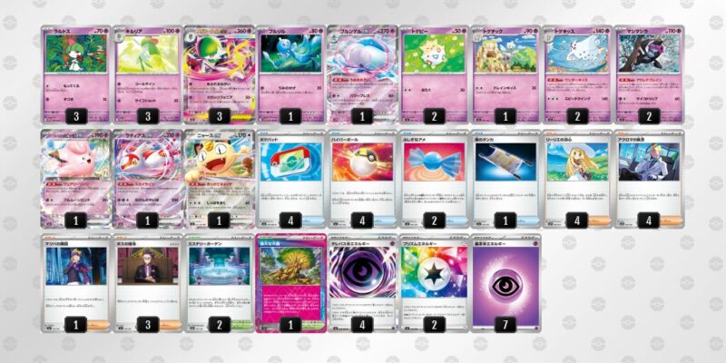 【メガサーナイトex】ジムバトル優勝デッキレシピ