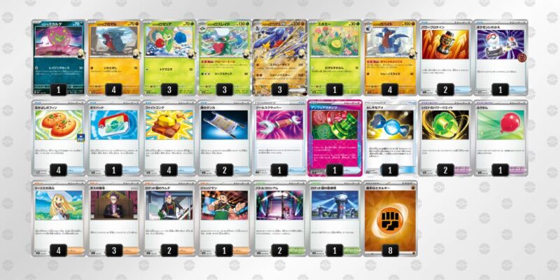 【シロナのガブリアスex】ジムバトル優勝デッキレシピ