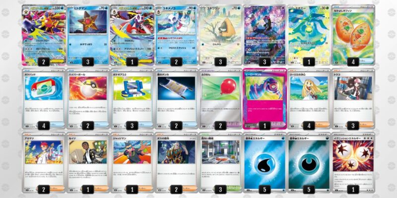 【メガスターミーex】ジムバトル優勝デッキレシピ