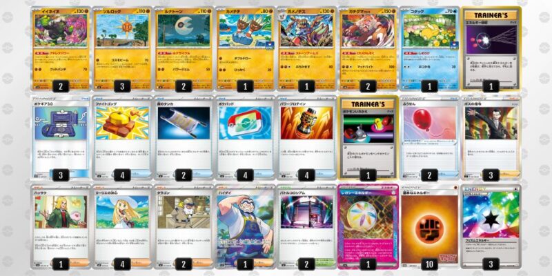 【イイネイヌ】ジムバトル優勝デッキレシピ