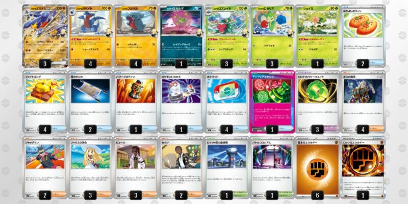 【シロナのガブリアスex】ジムバトル優勝デッキレシピ