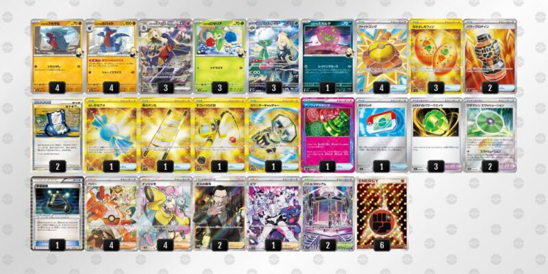 【シロナのガブリアスex】ジムバトル優勝デッキレシピ