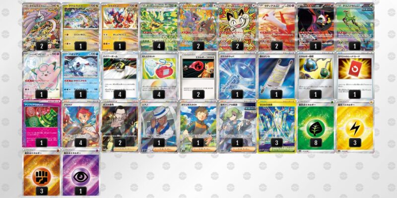 【タケルライコex】ジムバトル優勝デッキレシピ