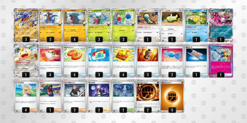 【シロナのガブリアスex】ジムバトル優勝デッキレシピ