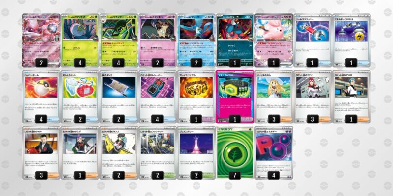 【ロケット団のミュウツーex】ジムバトル優勝デッキレシピ