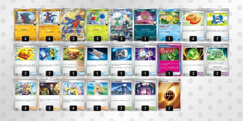 【シロナのガブリアスex】ジムバトル優勝デッキレシピ