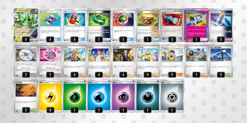【テツノイバラex】ジムバトル優勝デッキレシピ