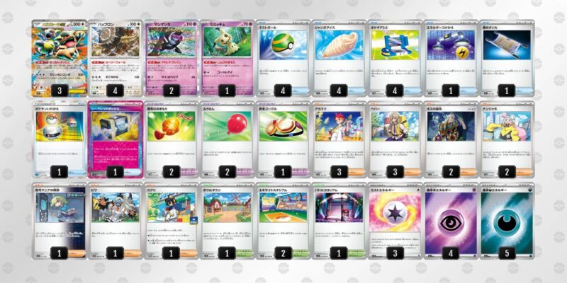 【メガガルーラex】ジムバトル優勝デッキレシピ