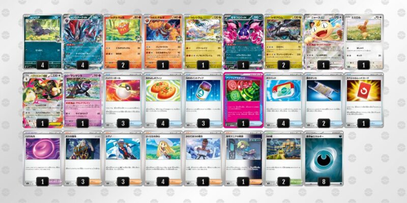 【Nのゾロアークex】ジムバトル優勝デッキレシピ