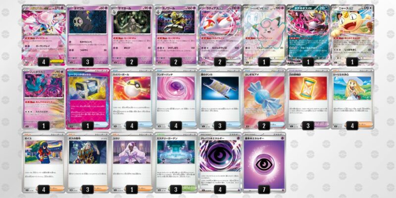 【メガディアンシーex】ジムバトル優勝デッキレシピ