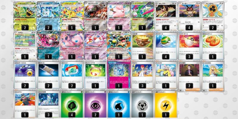 【テラスタルバレット】ジムバトル優勝デッキレシピ