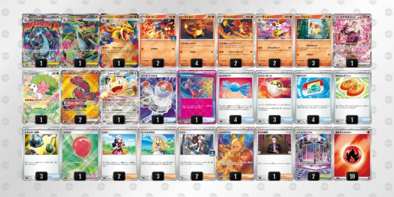 【メガリザードンXex】ジムバトル優勝デッキレシピ