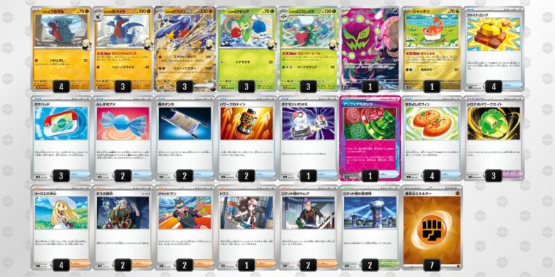 【シロナのガブリアスex】ジムバトル優勝デッキレシピ