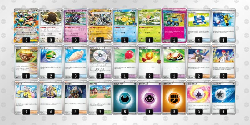 【メガガルーラex】ジムバトル優勝デッキレシピ