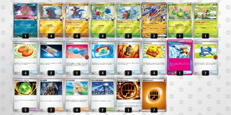 【シロナのガブリアスex】ジムバトル優勝デッキレシピ