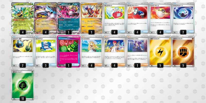 【タケルライコex】ジムバトル優勝デッキレシピ