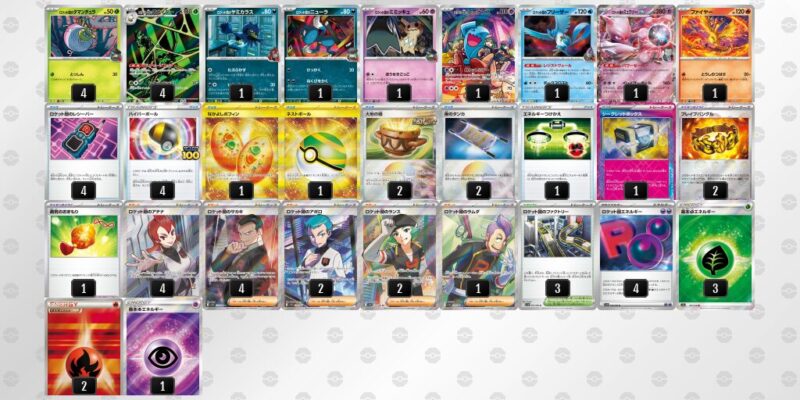 【ロケット団のミュウツーex】ジムバトル優勝デッキレシピ