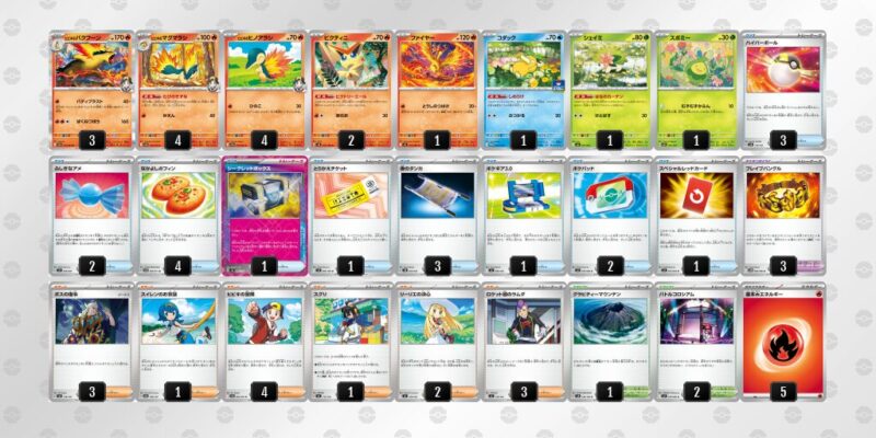 【ヒビキのバクフーン】ジムバトル優勝デッキレシピ