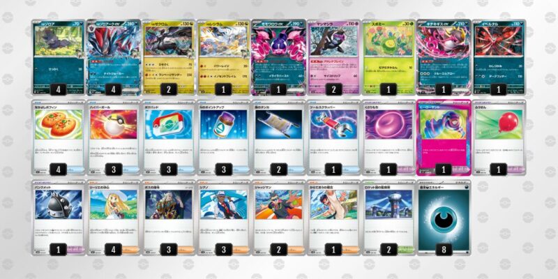 【Nのゾロアークex】ジムバトル優勝デッキレシピ