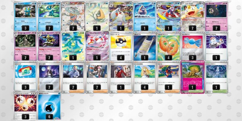 【メガゲッコウガex】ジムバトル優勝デッキレシピ