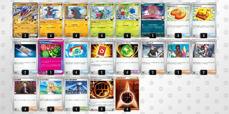 【シロナのガブリアスex】ジムバトル優勝デッキレシピ