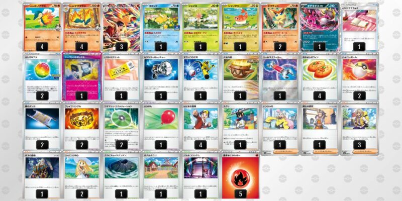 【ヒビキのバクフーン】ジムバトル優勝デッキレシピ