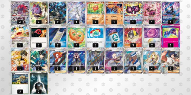 【Nのゾロアークex】ジムバトル優勝デッキレシピ