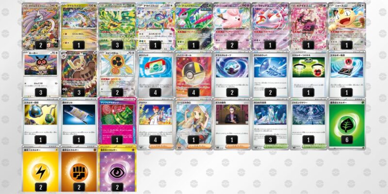 【タケルライコex】ジムバトル優勝デッキレシピ