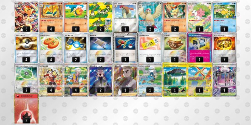 【ヒビキのバクフーン】ジムバトル優勝デッキレシピ