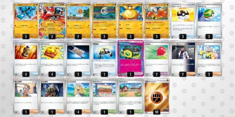 【メガルカリオex】ジムバトル優勝デッキレシピ