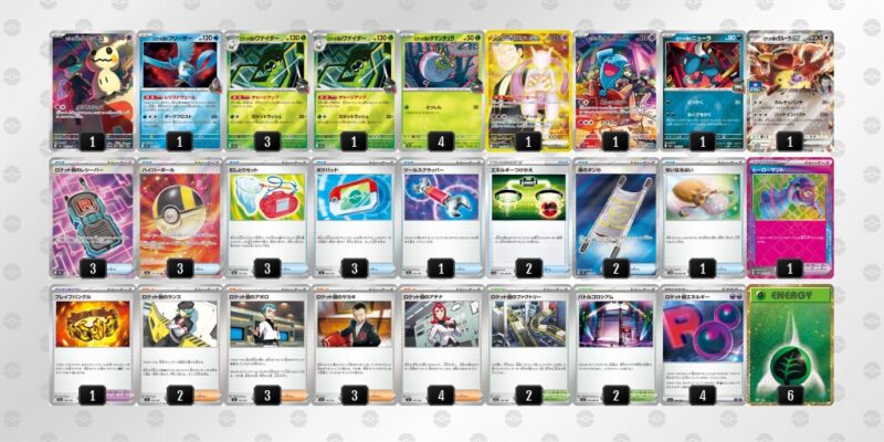 【ロケット団のミュウツーex】ジムバトル優勝デッキレシピ