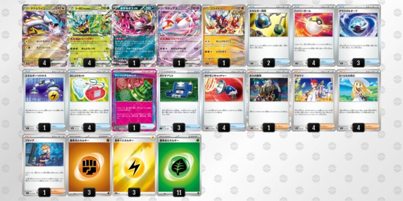 【タケルライコex】ジムバトル優勝デッキレシピ