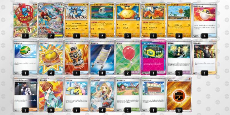 【メガルカリオex】ジムバトル優勝デッキレシピ