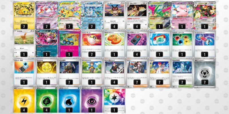 【テラスタルバレット】ジムバトル優勝デッキレシピ