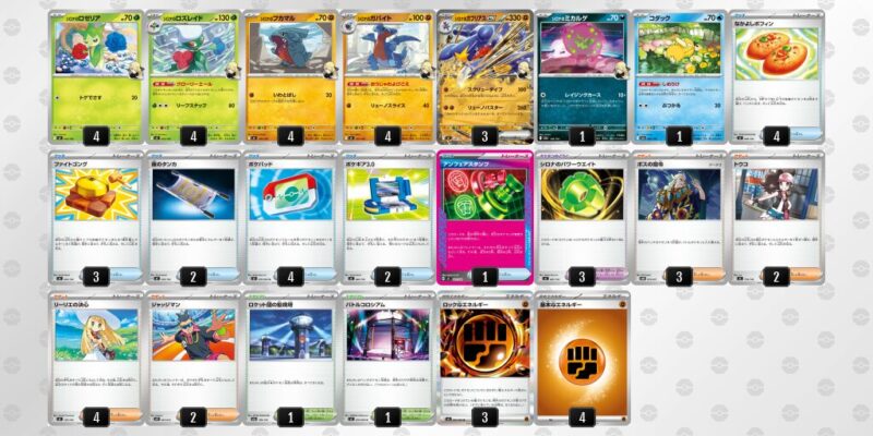 【シロナのガブリアスex】ジムバトル優勝デッキレシピ