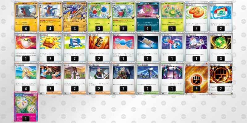 【シロナのガブリアスex】ジムバトル優勝デッキレシピ