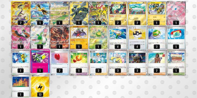 【メガシビルドンex】ジムバトル優勝デッキレシピ