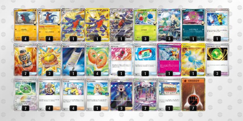 【シロナのガブリアスex】ジムバトル優勝デッキレシピ