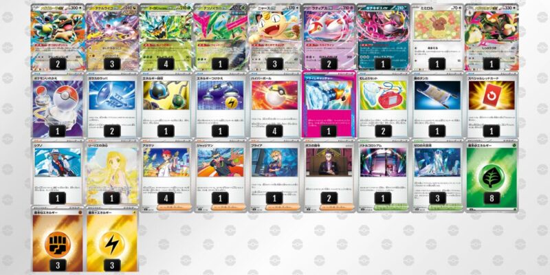 【タケルライコex】ジムバトル優勝デッキレシピ