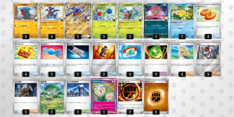 【シロナのガブリアスex】ジムバトル優勝デッキレシピ