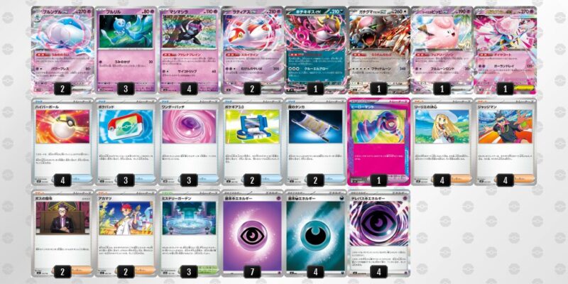 【メガディアンシーex】ジムバトル優勝デッキレシピ