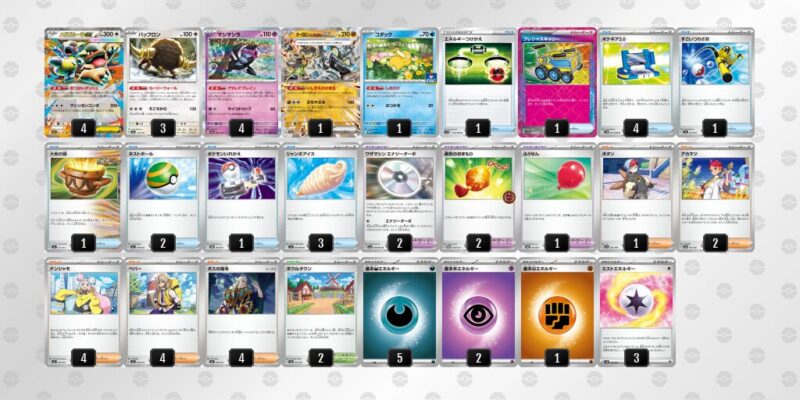 【メガガルーラex】ジムバトル優勝デッキレシピ